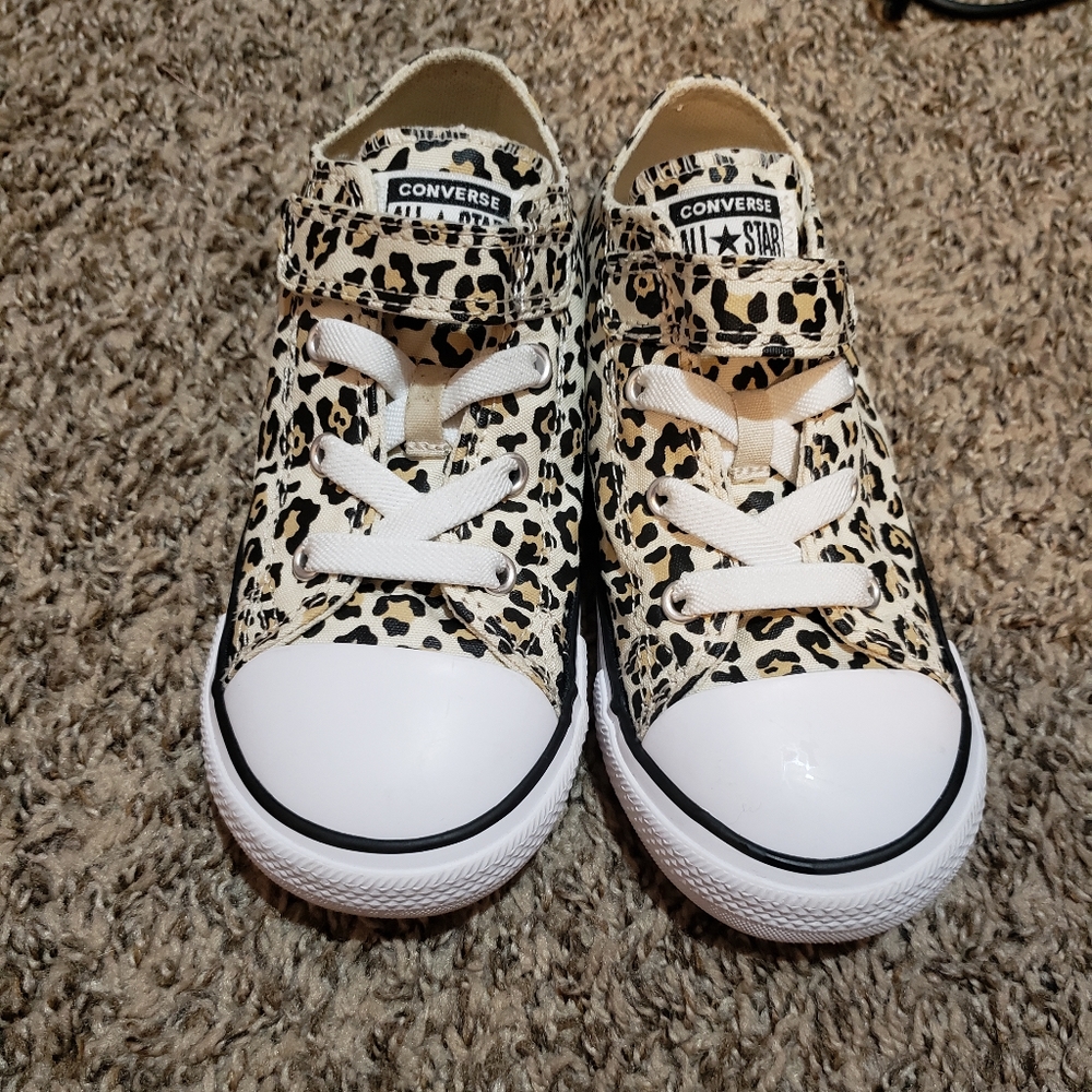 Leopard Print Converse Toddler 10